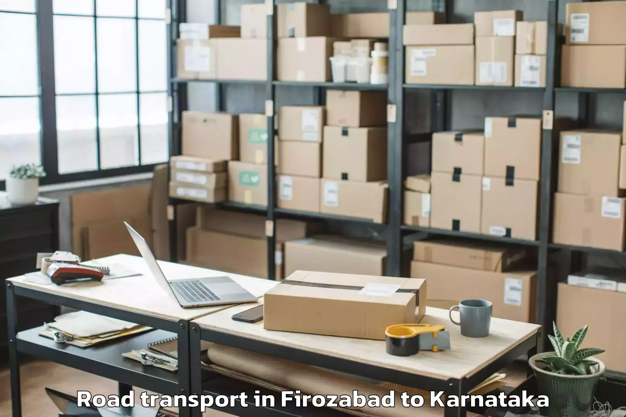 Top Firozabad to Mariyammanahalli Road Transport Available